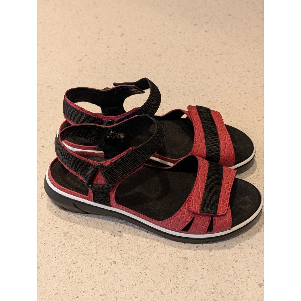 Portofino Comfort Sandals EU 40 US 9.5 - 10 Pink Salmon Black Walking Travel